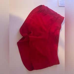 lululemon red speed ups low rise 2.5